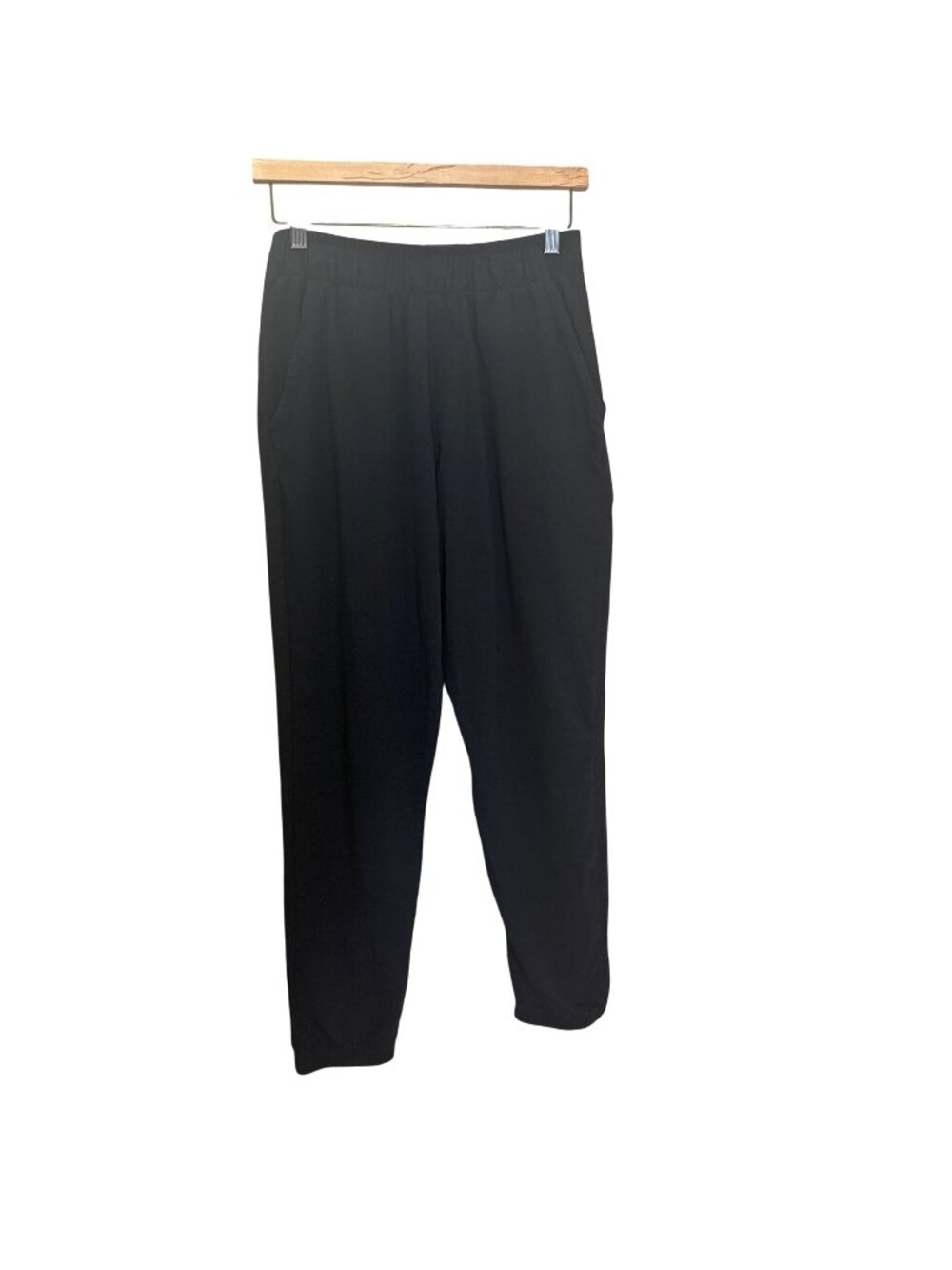 Pact Black High Rise Pull On Organic Cotton Jogger Pants Medium